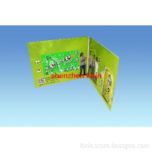2013 most fashional 7inch video in print video brochure